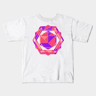 pink Geometric funny pop art Kids T-Shirt